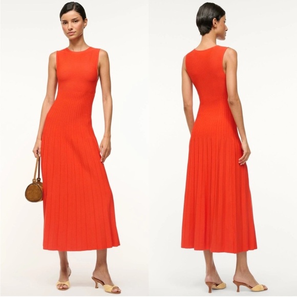 STAUD Elyse Midi Dress size XS - Picture 1 of 6